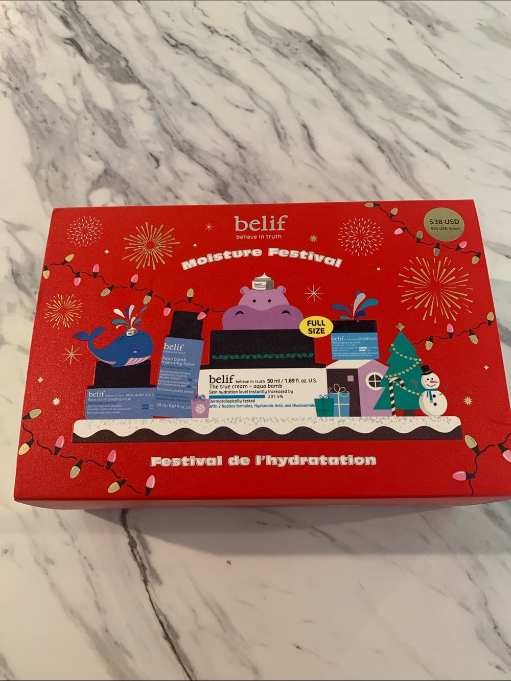 belif Moisture Festival Hydration Set - Red Brand New